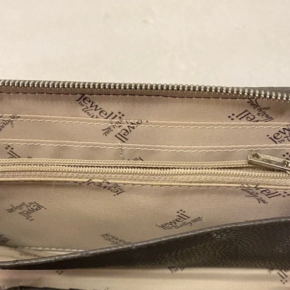 Jewell Dark Brown Textured Women's Wallet - Picture 5 of 7